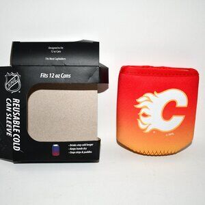 Sok It CanSok NHL Calgary Flames 12oz Hockey Sleeve, Neoprene Insulated, NWT
